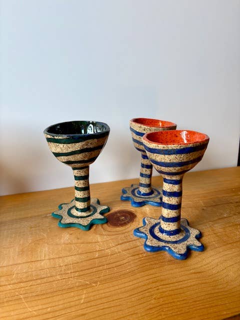 Splish Splash Studio - Wholesale Drinking Glass/Cup - Chalice - Stripe0