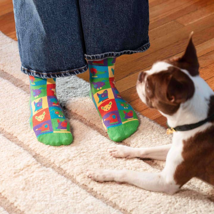 Dogs Premium Artist Sock for wholesale by Arte Do Pé