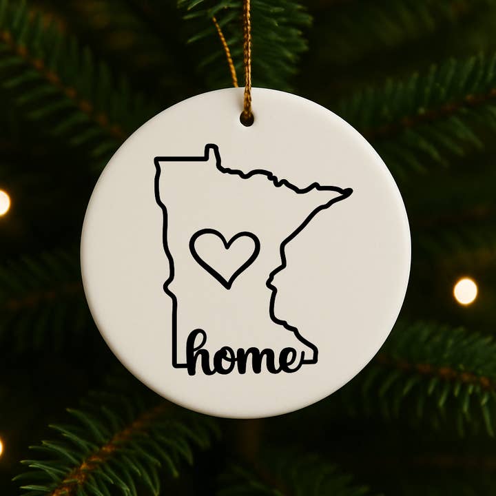 521handmade - Wholesale Ornament - Minnesota State Ornament, Custom Home State Ornament