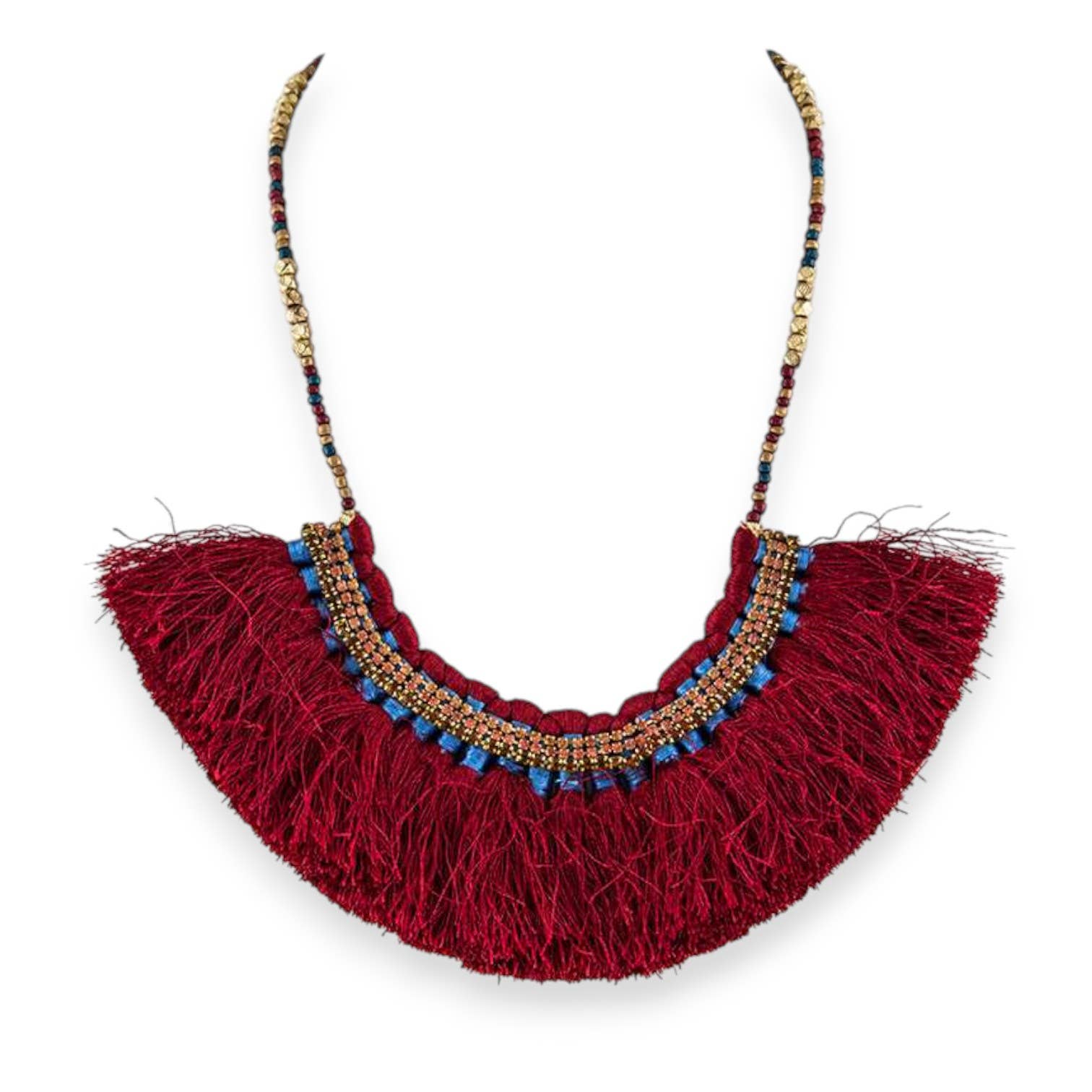 LA Jewelry Plaza - Vendita all'ingrosso Collane a bavaglio - Collana con Perline e Nappe Statement0