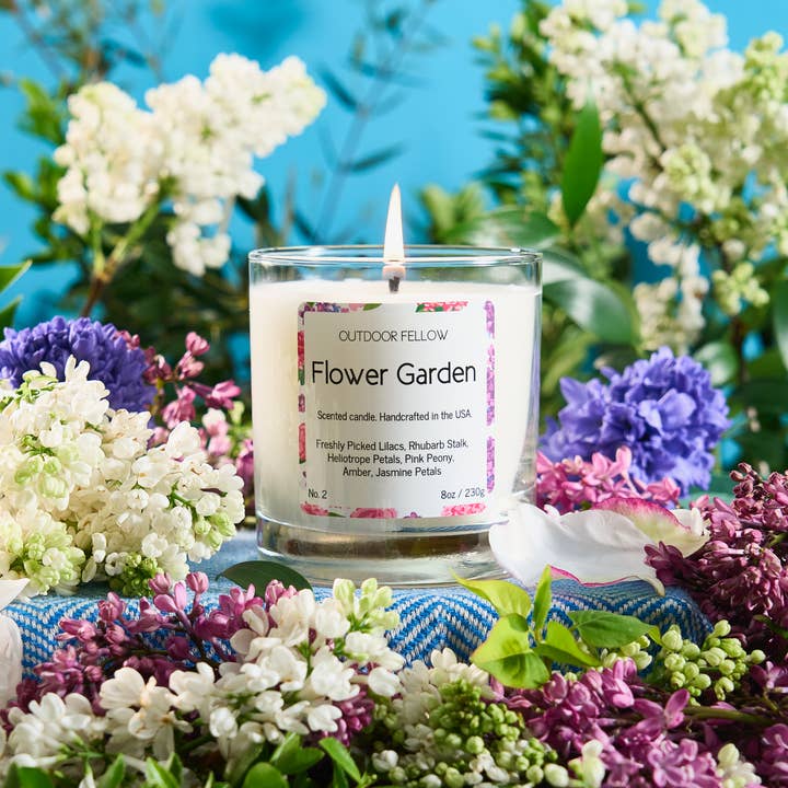Outdoor Fellow - Wholesale Jar/Filled Candle - Flower Garden Scented Candle1