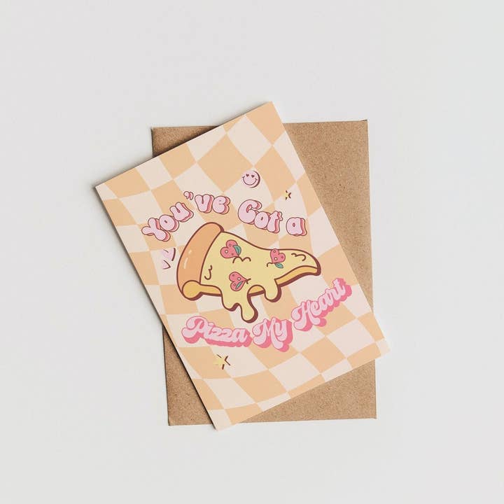 Fleurs on Sunday - Wholesale Love Card - You've Got A Pizza My Heart Card1