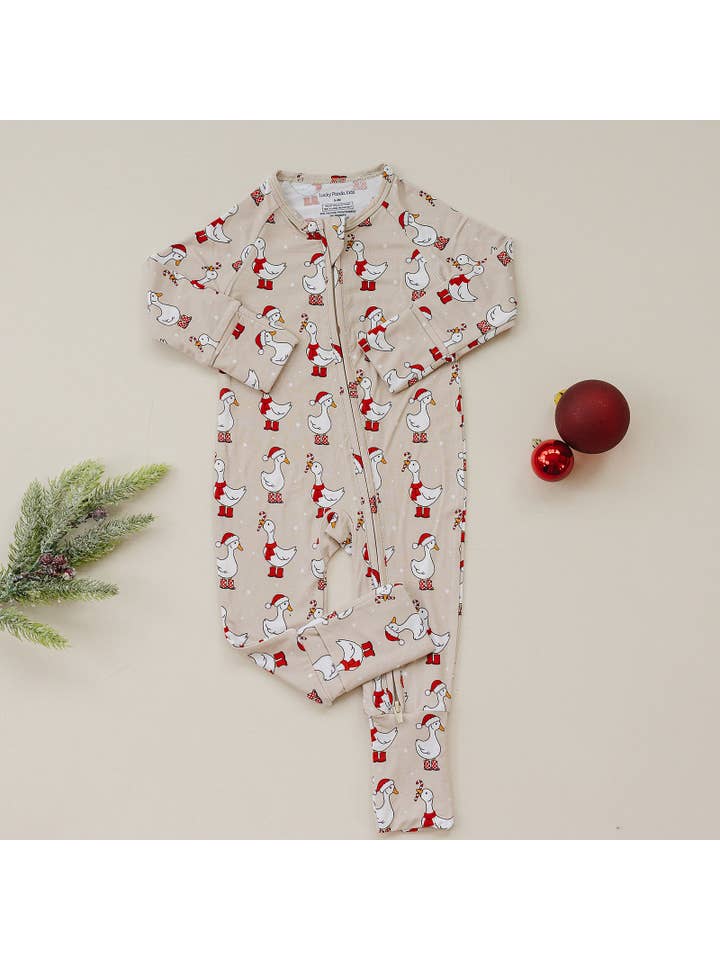 Lucky Panda Kids - Wholesale Jumpsuit - Baby - Bamboo Zip Romper | Merry Goose3