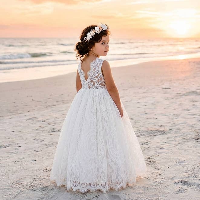 Nicolette's Couture - Venta al por mayor Vestido - Niños - El Vestido Ophelia - Blanco10