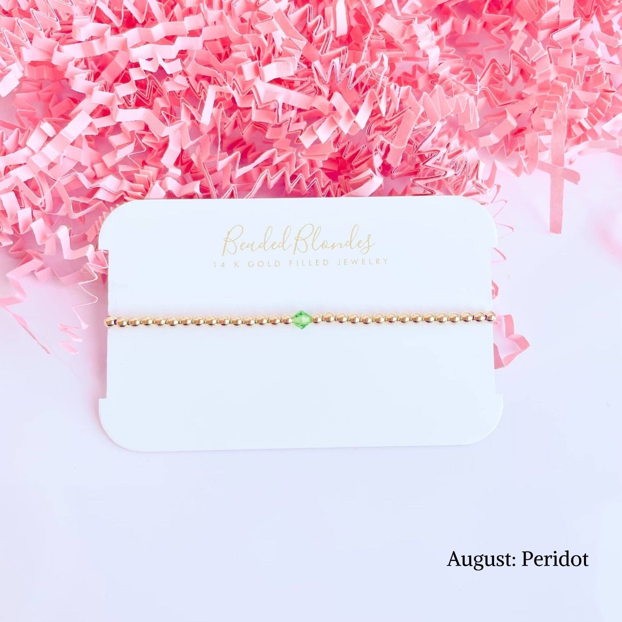 Beaded Blondes - Wholesale Beaded Bracelet - Birthstone Swarovski Bracelet Collection (Pack of 12)8