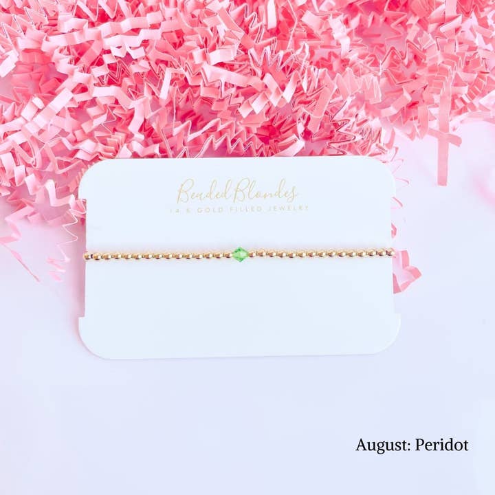 Beaded Blondes – Großhandel Perlenarmband – Birthstone Swarovski-Armband-Kollektion, 12 Stück8