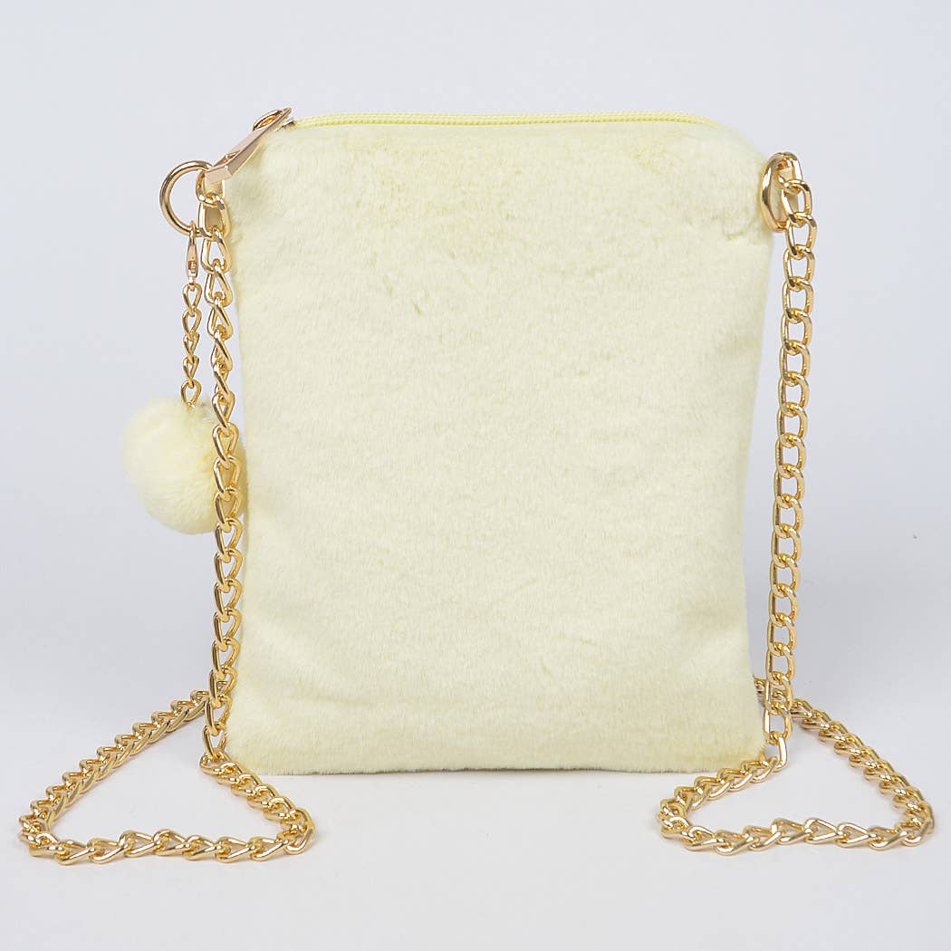 3AM BY H&D ACCESSORIES - Wholesale Clutch Bag - Women's - Faux Solid Fur Mini Clutch9