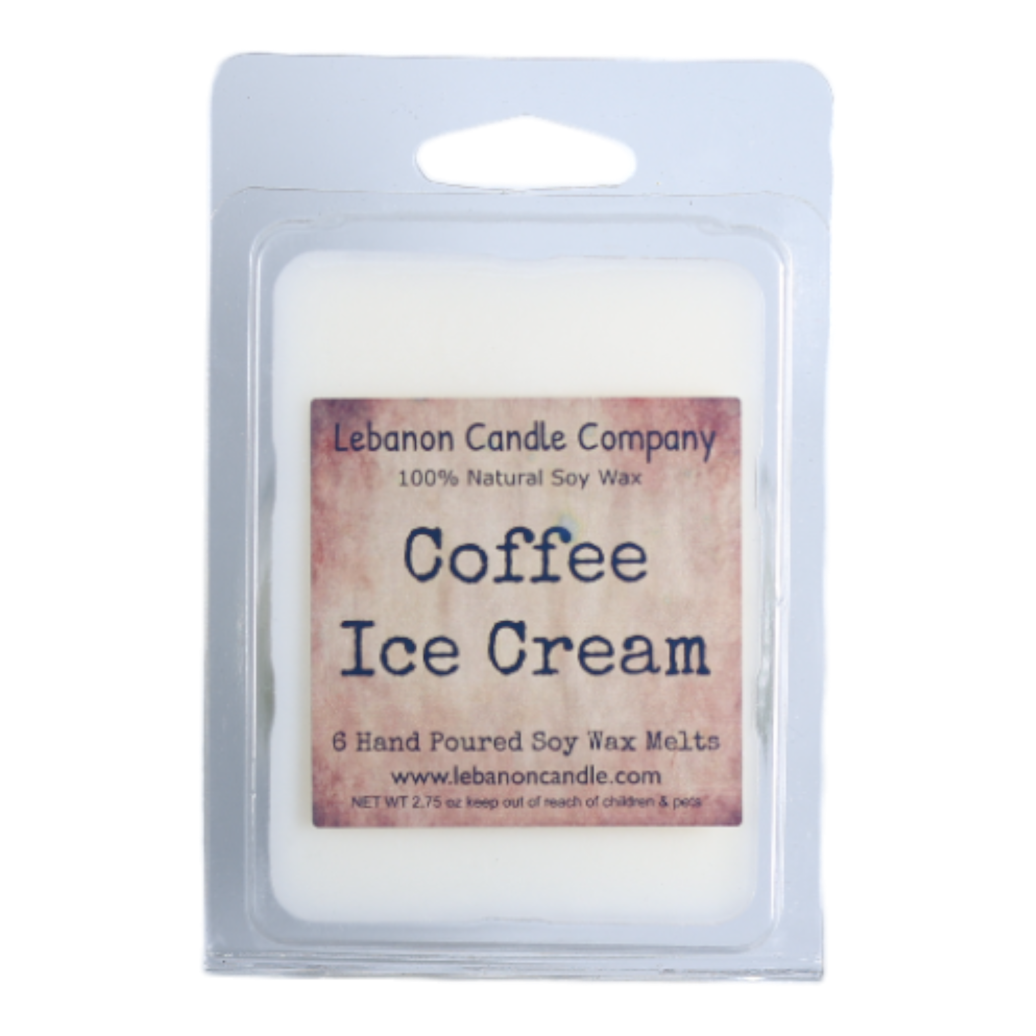 Lebanon Candle Company – wholesale Wax melt – Coffee Ice Cream Wax Melt , Scented Soy, Non-Toxic, Highly Scented, Handmade in The USA, 6 Cube Melt, Natural Soy Wax, Long Lasting Scent0