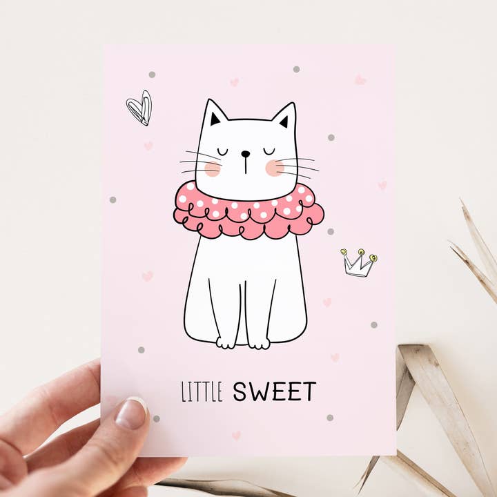Tarjeta Gatito Dulce - PC12 para venta al por mayor de Printii Cards