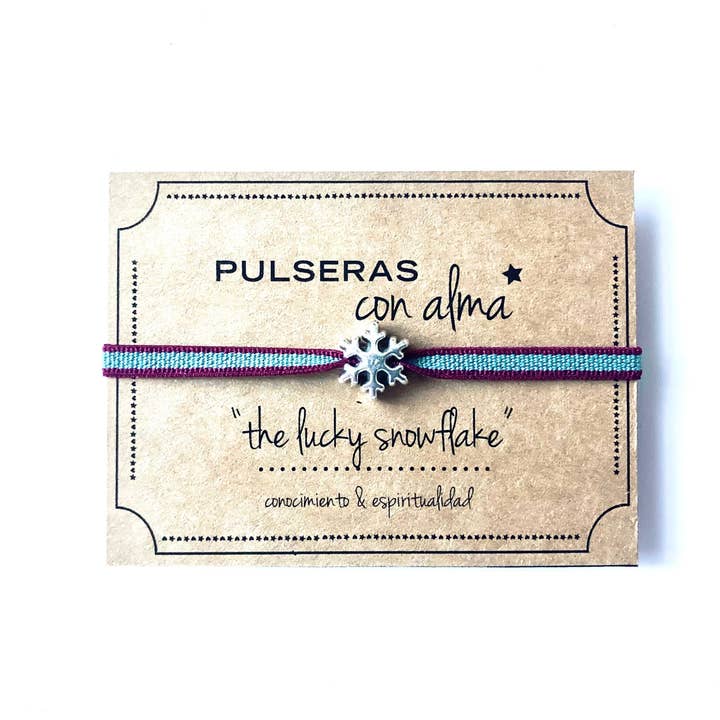 MundoconAlma* - Wholesale Woven/Braided Bracelet - Elastic bracelet - The lucky snowflake · Knowledge & Esp.1