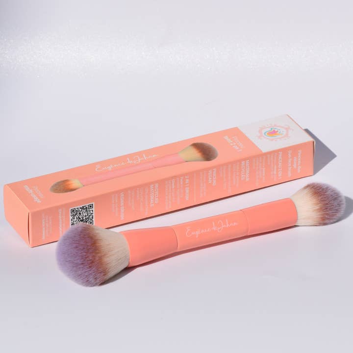 Eugénie de Jaham Maquillage Naturel Français - Wholesale Cheek/Face Makeup Brush - 2-in-1 tinted brush4