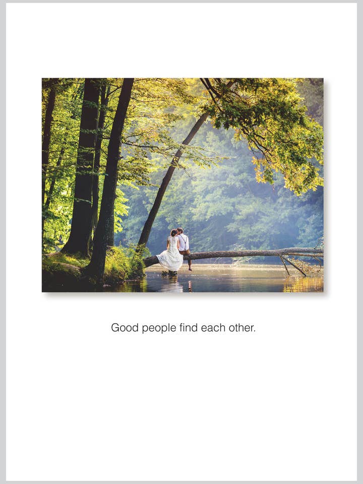 Carte de vœux d'anniversaire de mariage pour les bonnes personnes pour la vente par The Borealis Press Inc