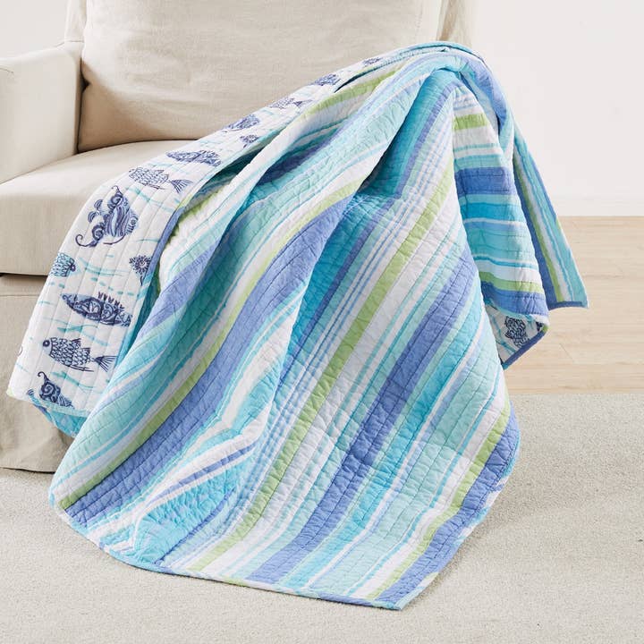 Laida Beach Quilted Throw for wholesale by Levtex Home