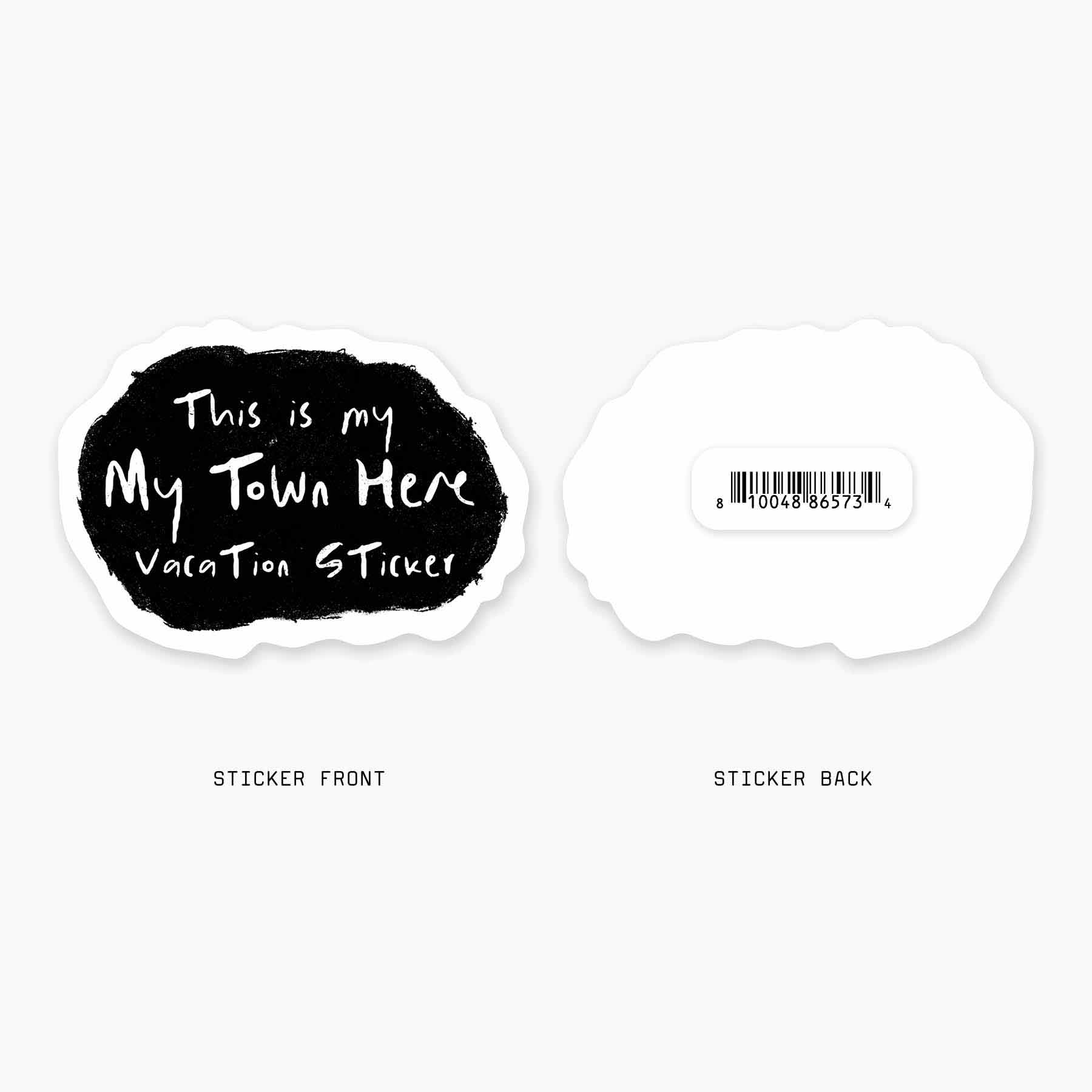 Nice Enough Stickers - Wholesale Sticker - My Vacation - 3" Name Drop Sticker1