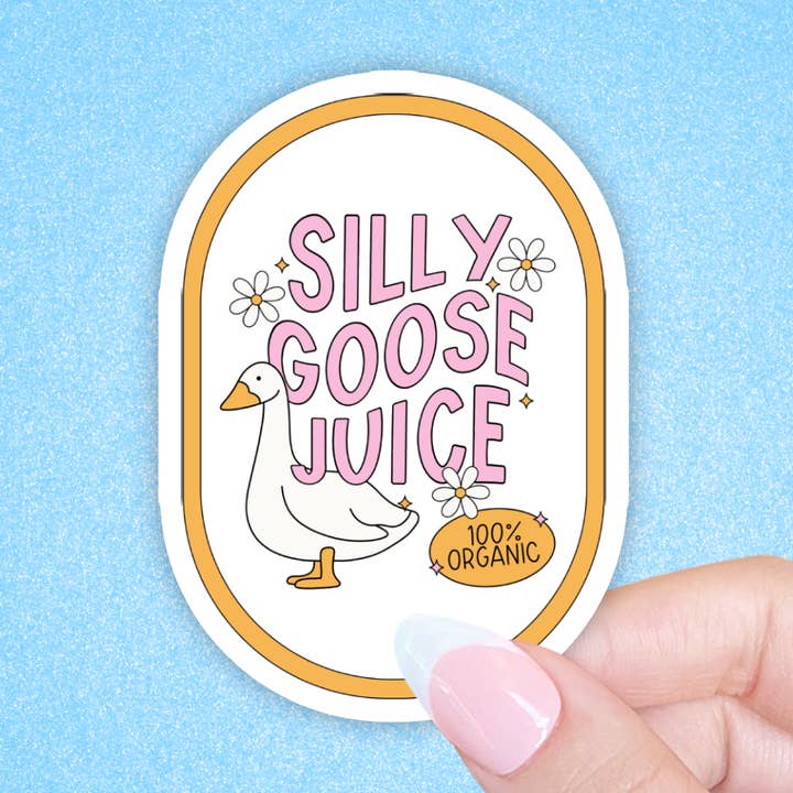 Radical Buttons - Wholesale Sticker - Silly goose juice, Funny sticker, Humor stickerĀ 0