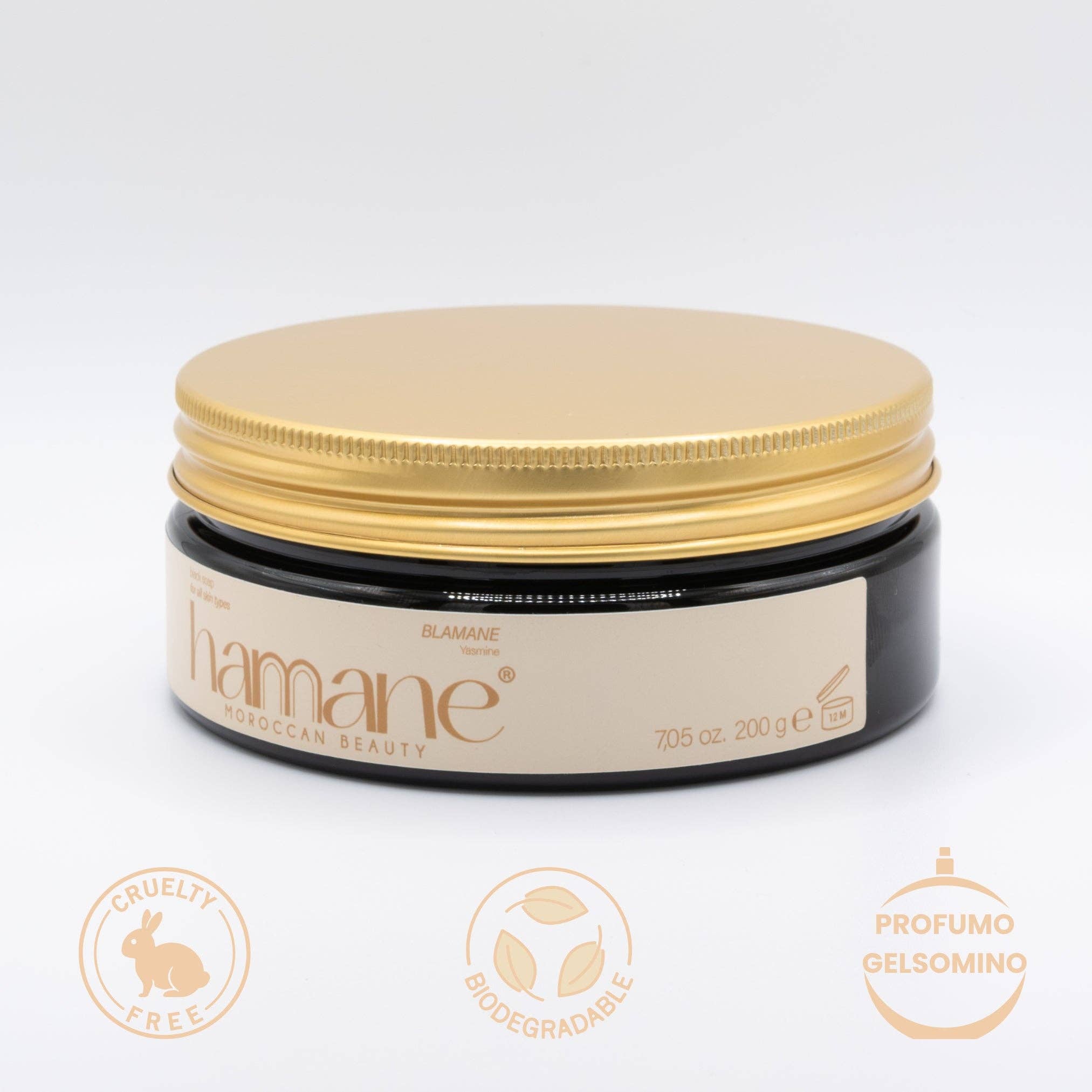 Hamane Moroccan Beauty - Wholesale Facial Exfoliant/Scrub - Black Soap1