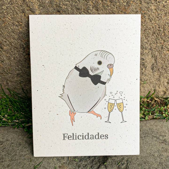 Felicidades - White Parakeet for wholesale by Hakuna Matata Vibes