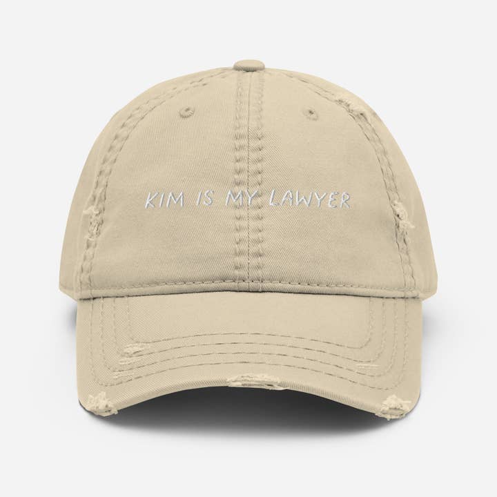 Whiskey & Vine – Engroshandel Baseballkasket - Unisex – Kim er min advokat broderet nødlidende far hat