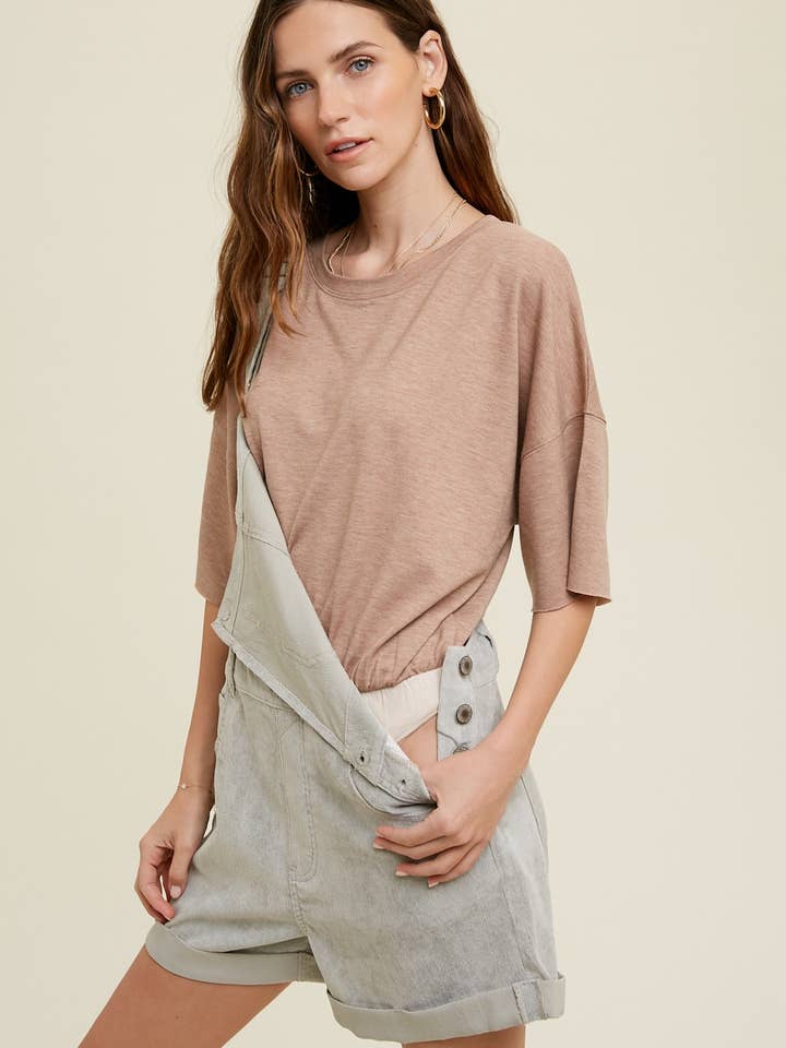 CAMISETA TANGA DE GRANDES DIMENSÕES/WL23-7566 por atacado de Wishlist Apparel