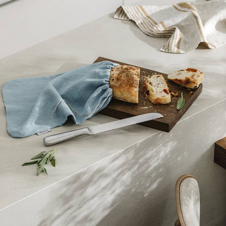 Brödförvaringspåse/Lake blue/ Large (30x40cm), 100% linne för wholesale av dodesign