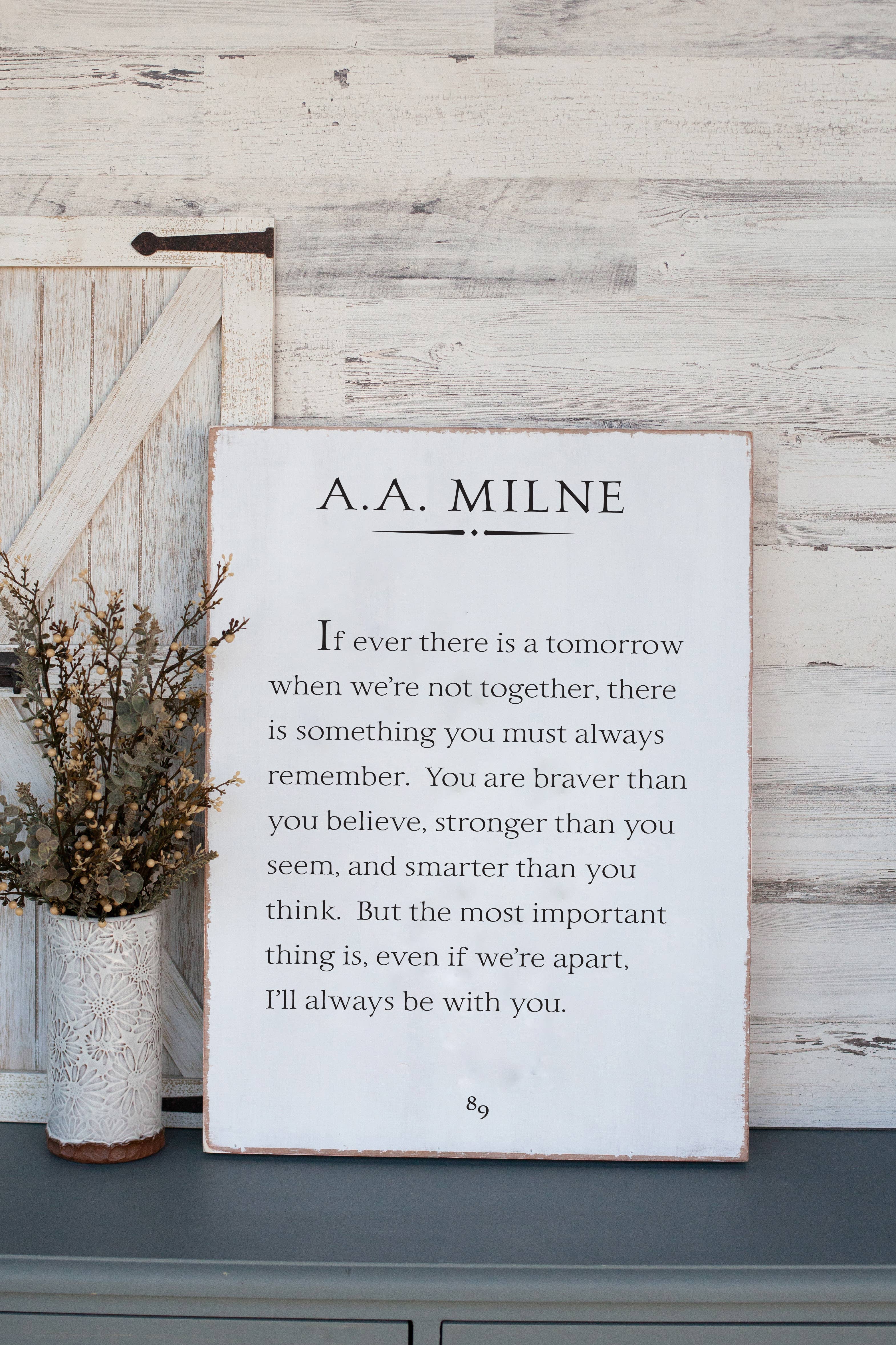 Our Kindred Home – wholesale Sign – A.A. Milne2