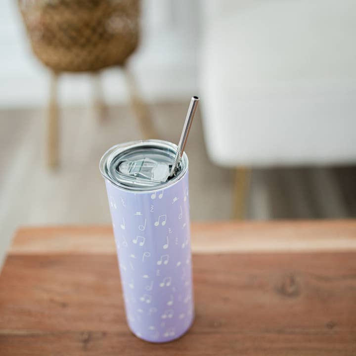 Musically Minted - Wholesale Insulated Mug/Tumbler - Music Note Skinny Tumbler12