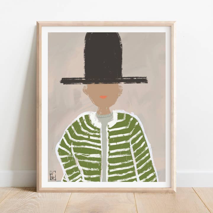 Pascale Berkowitz Studio Art - Wholesale Art Print - Giclée Fine Art Print "Big Hat No. 01"