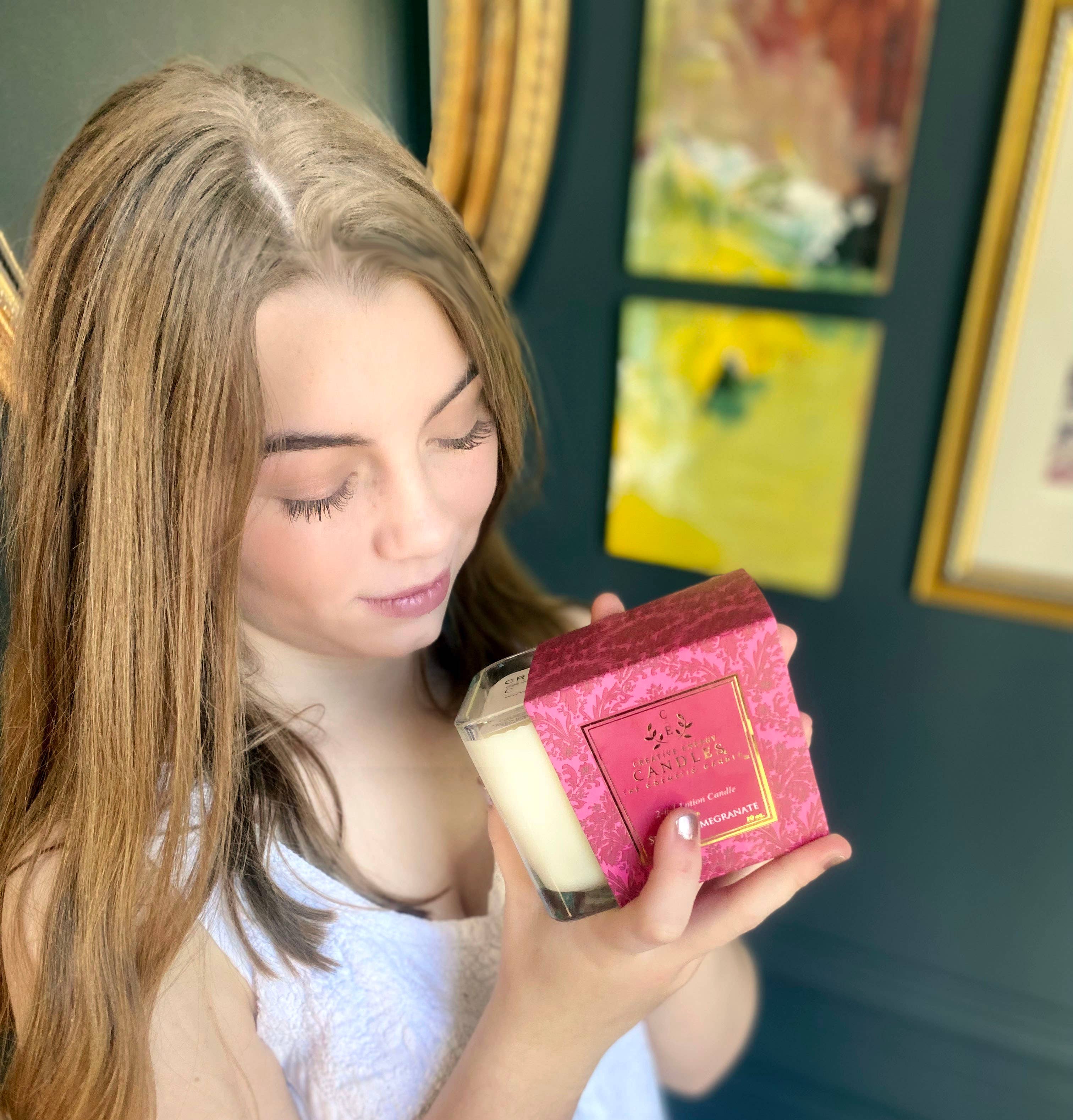 Creative Energy Candles – Großhandel Kerze im Glas / gefüllte Kerze – Holiday Spiced Pomegranate: 2-in-1-Sojalotionskerze4