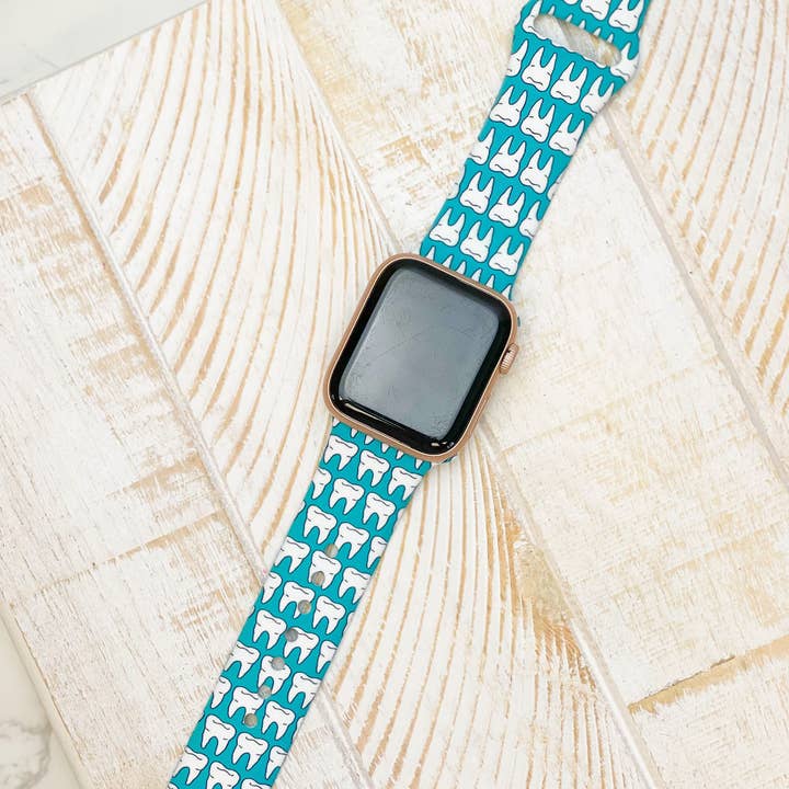 Wholesale Molar Printed Silicone Smart Watch Bands for your store Faire