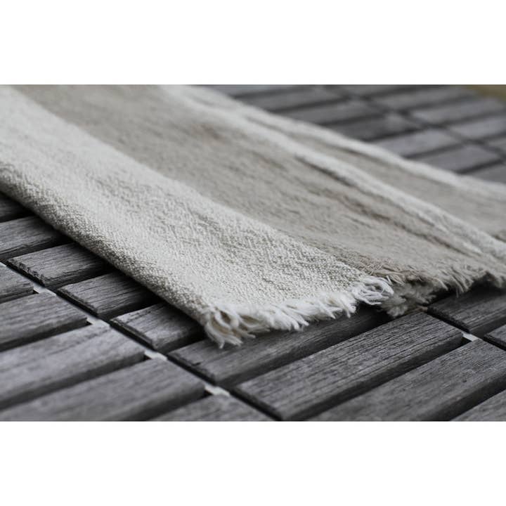 LinenCasa - Wholesale Hand Towel - Linen Guest Towel – Textured – Natural Light Natural Blocks2