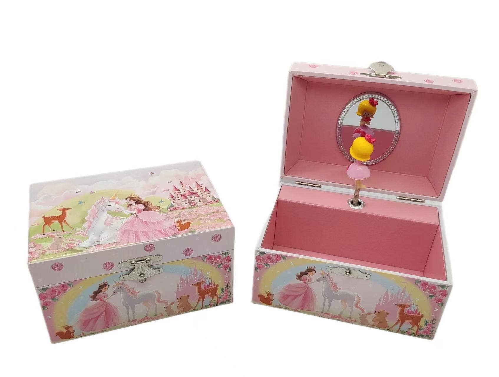 ToysLink - Wholesale Jewelry box/organiser – Kids - Musical Jewelry Box-Princess & Unicorn