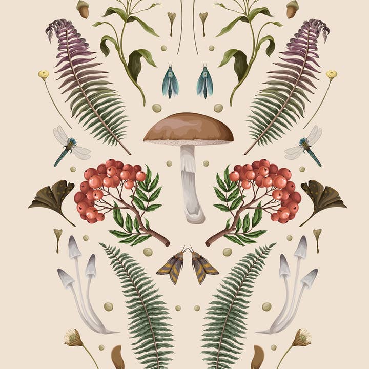 Magic Mushroom 2026 7,5" x 9,5" Hæfte Månedlig Planner for engroshandel hos Willow Creek Press & Gifts