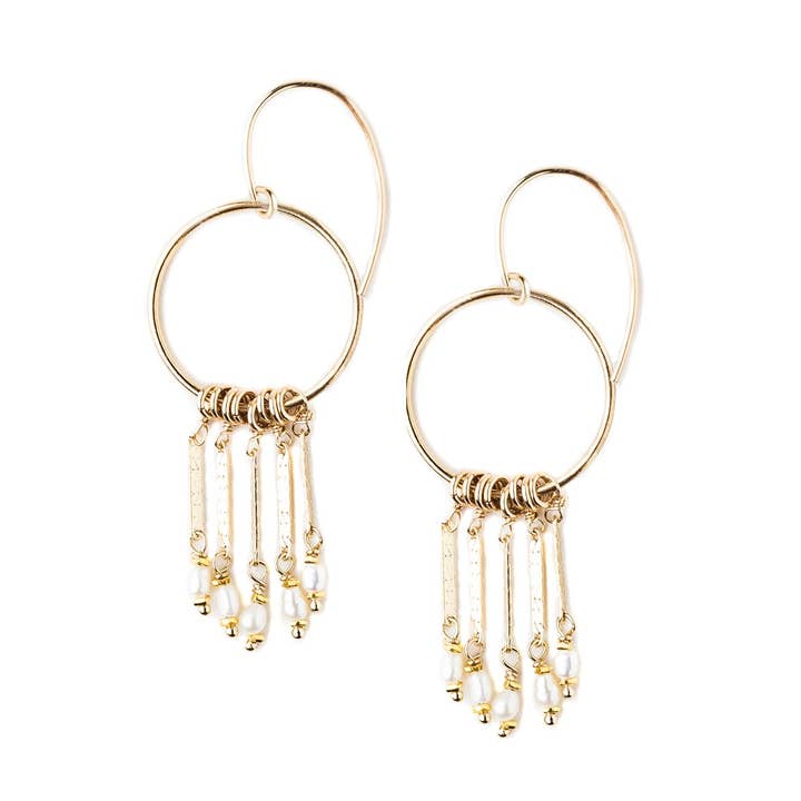 PARELOORBELLEN CAMILLA voor wholesale door Kate Winternitz Jewelry