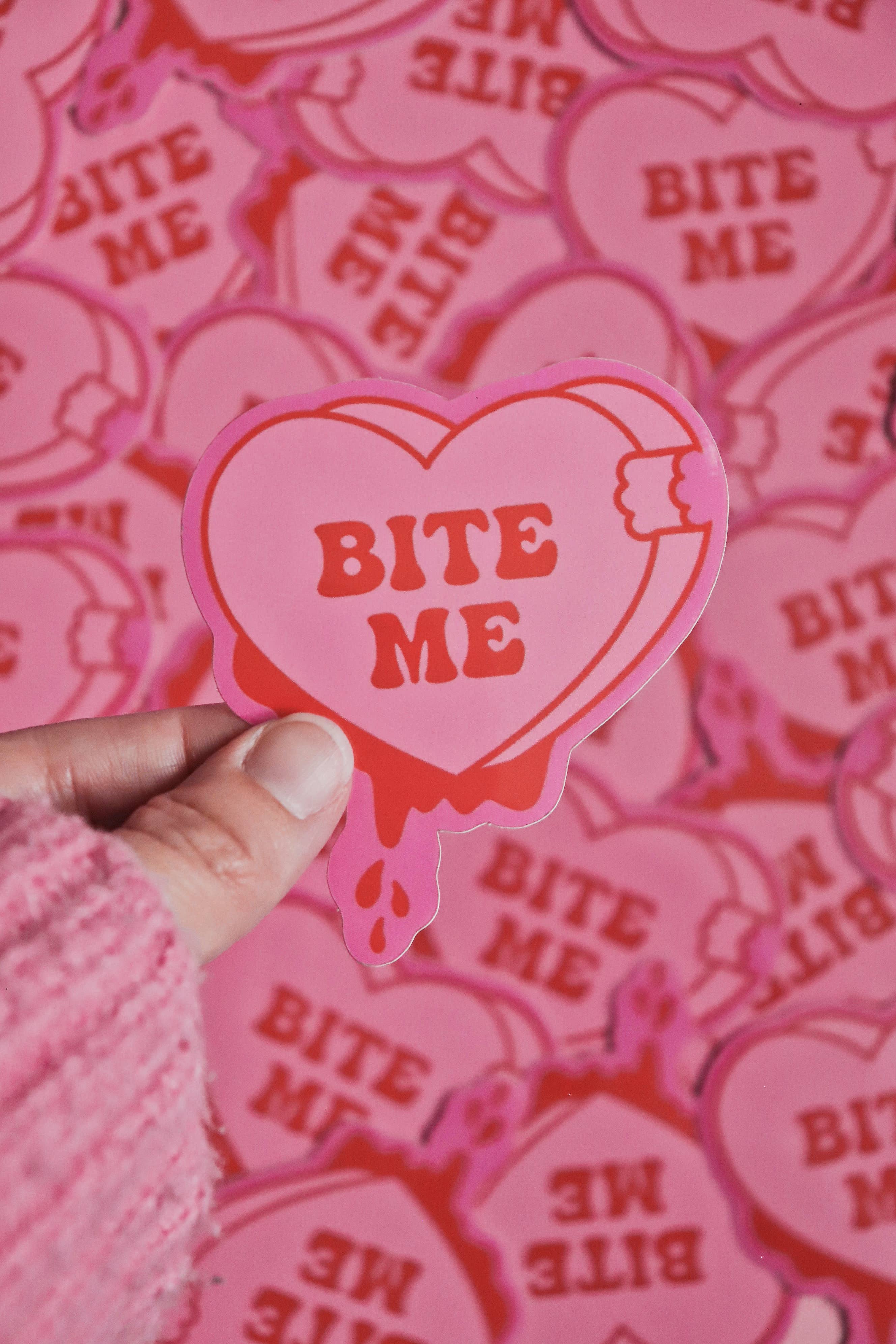 Day Dreamer Studios - Wholesale Sticker - Bite Me Candy Heart | Glossy Waterproof Vinyl Sticker6