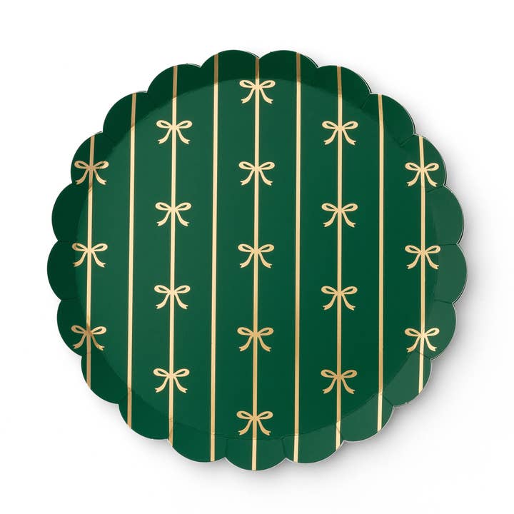 SMARAGDGROENE SIGNATURE STRIK KLEINE BORDEN voor wholesale door Bonjour Fête