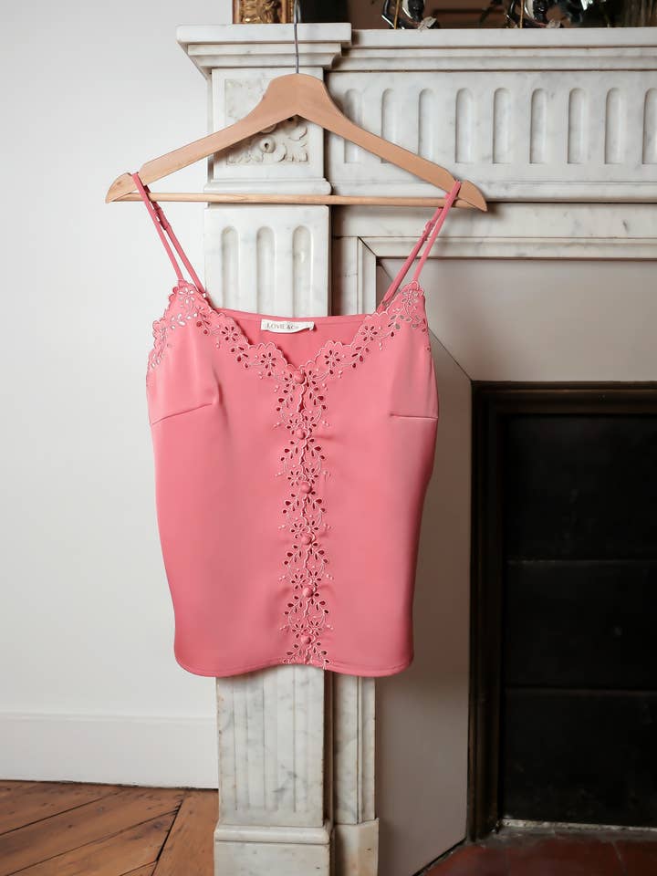 LOVIE & CO - Wholesale Blouse – Women’s - Lace trim camisole top - ASD95132-GREAT4