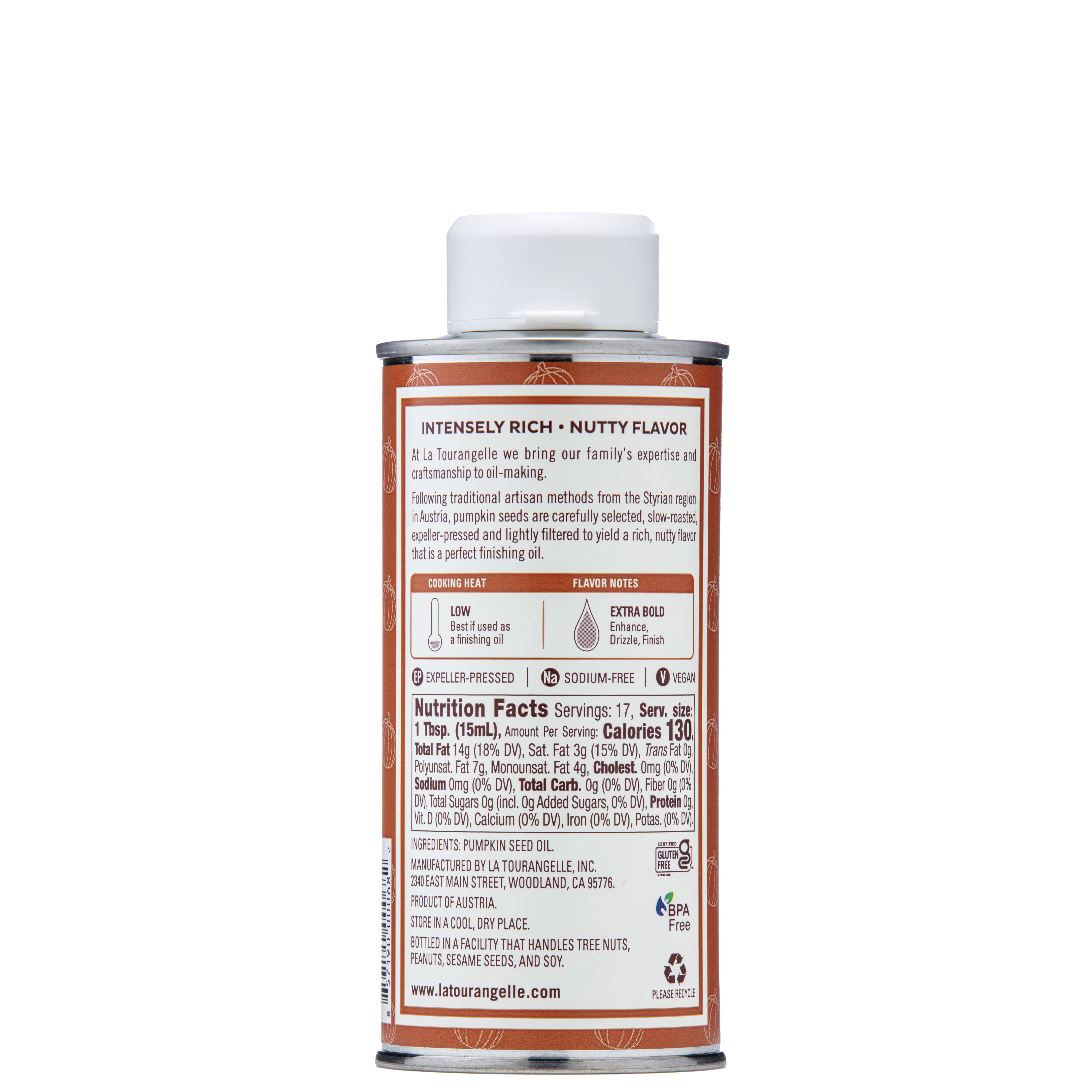 La Tourangelle - Wholesale Cooking Oil - La Tourangelle Toasted Pumpkin Seed Oil, 8.45 Fl Oz- 6 Units1