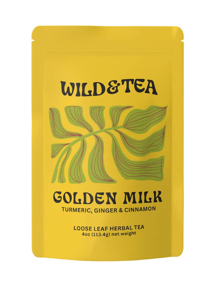 Golden Milk Herbal Tea for wholesale by Wild & Tea
