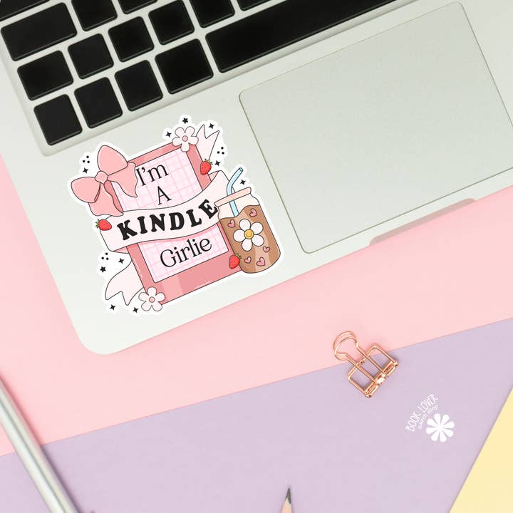 Book Lover Merch Shop - Wholesale Sticker - I'm a Kindle Girlie Stickers / Bookish Stickers / Book Lover
