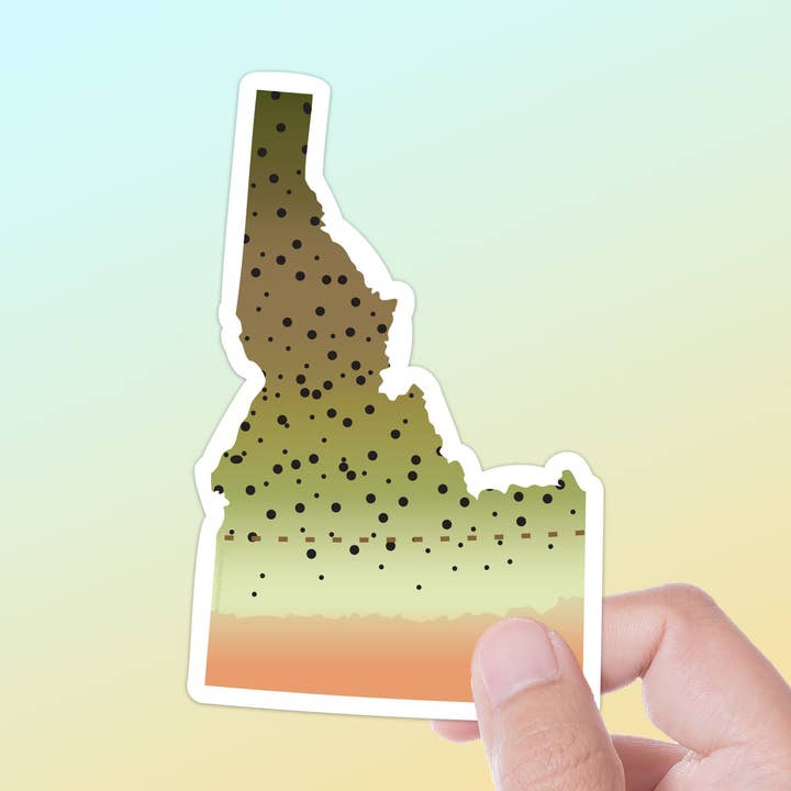 Cutthroat Trout Idaho Sticker, PNW Fly Fishing Decal for wholesale by Sentinel Supply