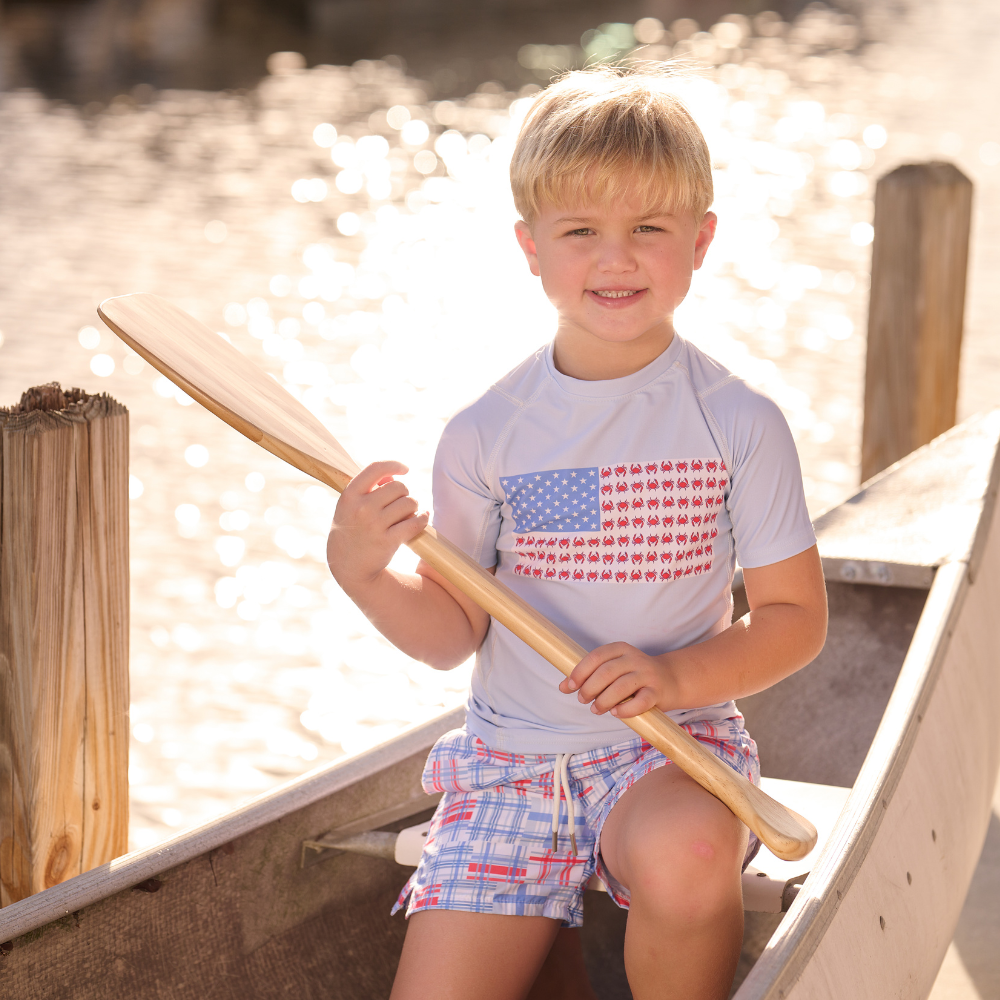 Sugar Bee Clothing – wholesale Swim shorts – Kids – Compression Swim Shorts - Cape Cod Madras4