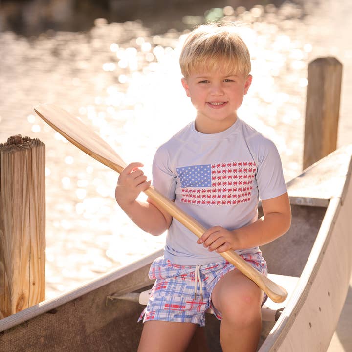 Sugar Bee Clothing – wholesale Swim shorts – Kids – Compression Swim Shorts - Cape Cod Madras4