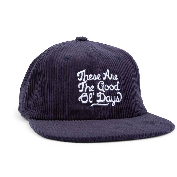 Corduroy Snapback Hat | These Are The Good Ol' Days for wholesale by Trek Light