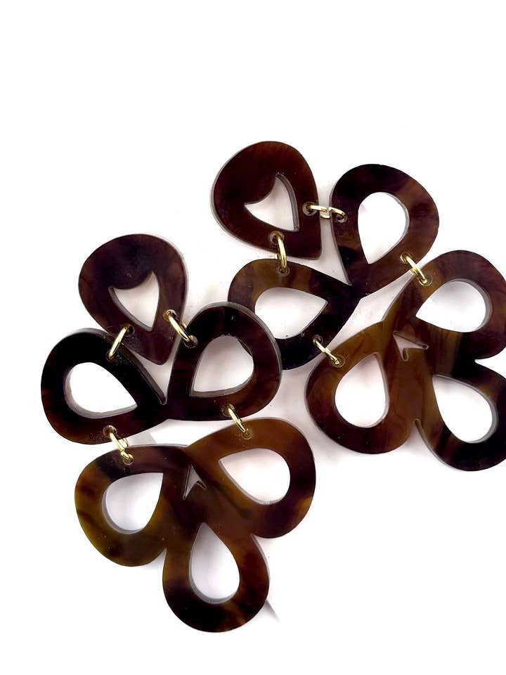 Geometric Tiger Lily Earrings for wholesale by Cora's Den