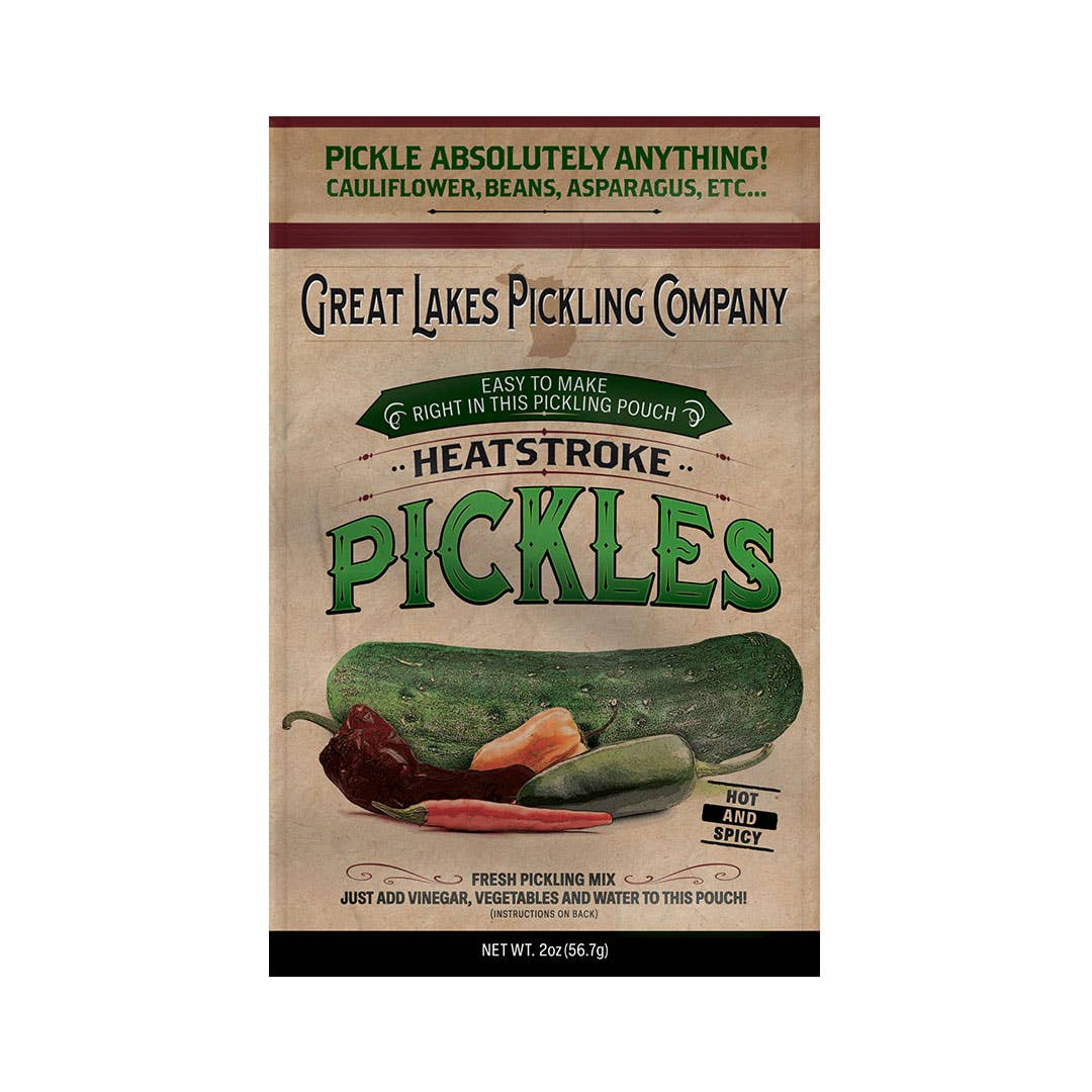 Great Lakes Pickling Company LLC - Wholesale Pickled Vegetables - Heatstroke Easy-to-Make Pickling Pouch