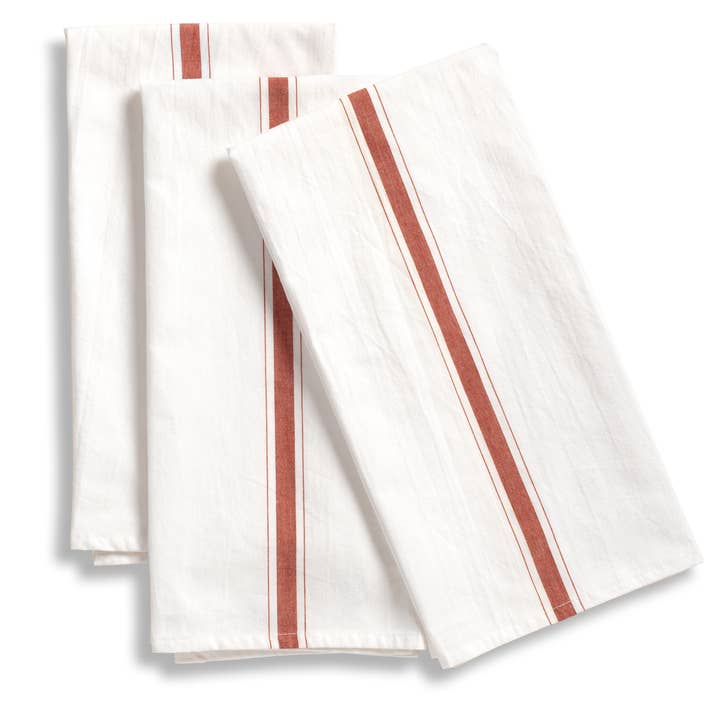 LLdecor - Wholesale Tea Towel - Chef Kitchen Towels - Baker Stripes, Set of 31