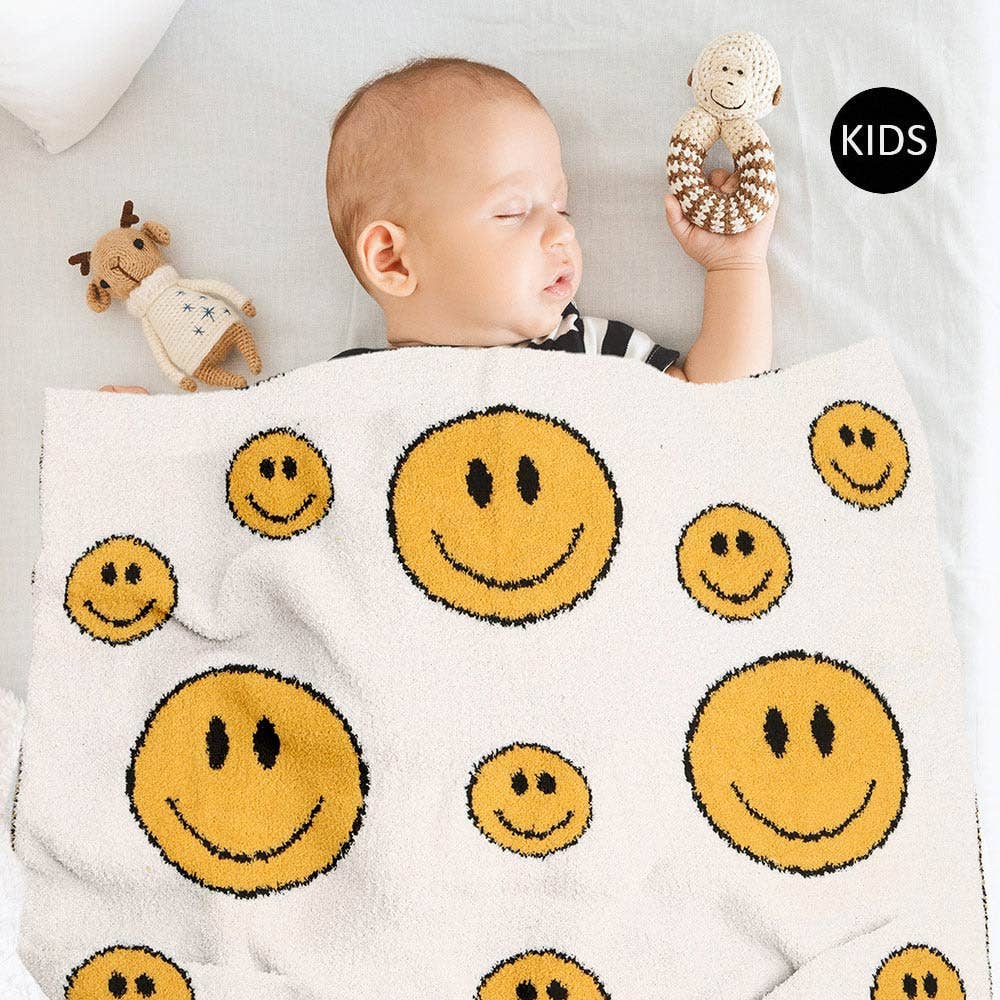 Sensibling Corp. - Wholesale Throw Blanket - Smile Patterned Kids Throw Blanket1