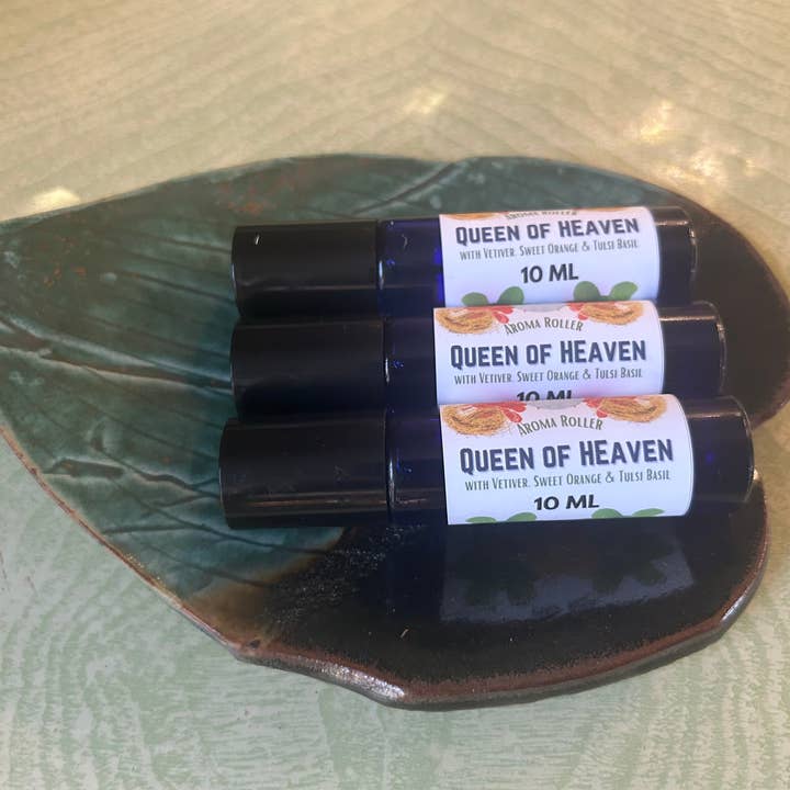 Queen of Heaven Aroma Roller for wholesale by Bear Moon Botanica