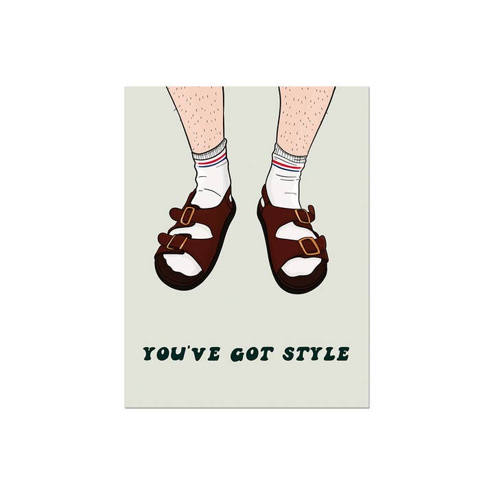 Party Mountain Paper co. - Wholesale Father's Day Card - Socks & Sandals | Last Chance