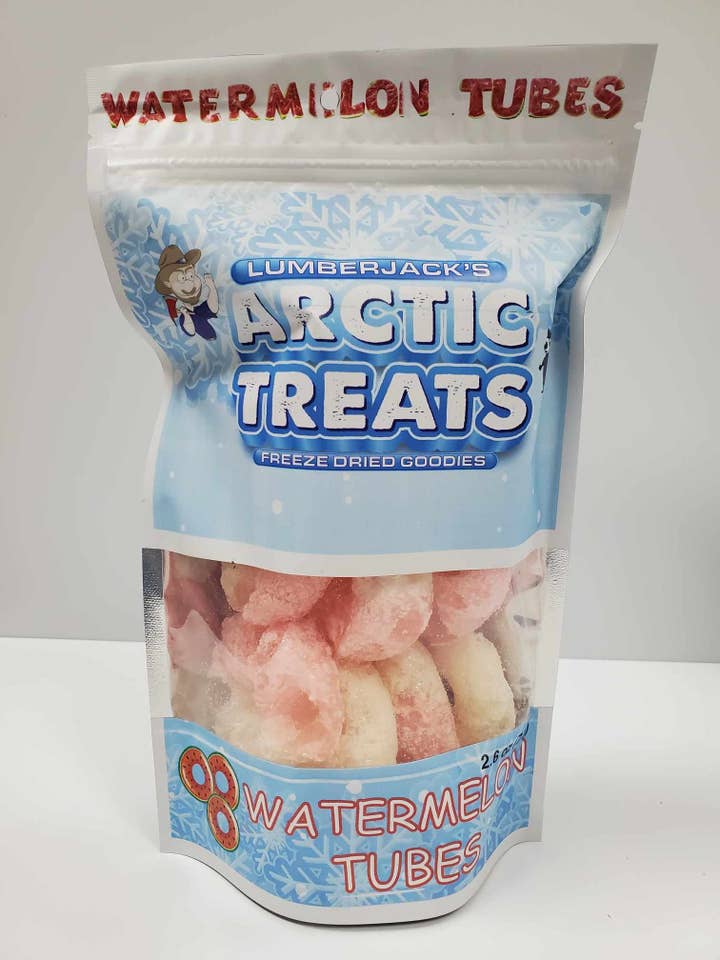 Tubes à pastèque 2,6 oz pour la vente par Lumberjack's Arctic Treats